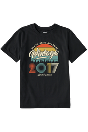Vintage Çocuk Tişört – 2017 Doğum Tarihli Tasarım | Colermi