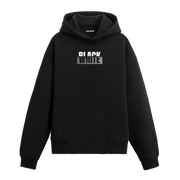 Monochrome Essence Graphic Hoodie - Bold Contrast, Timeless Design