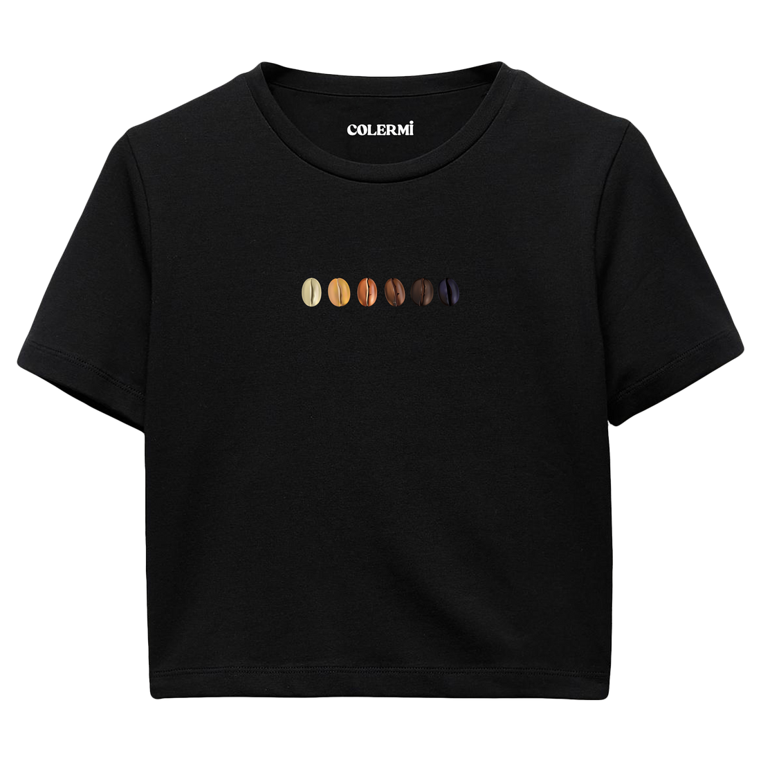 Crop T-Shirt - Kahve Tonları