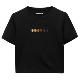 Crop T-Shirt - Kahve Tonları