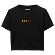 Crop T-Shirt - Kahve Tonları
