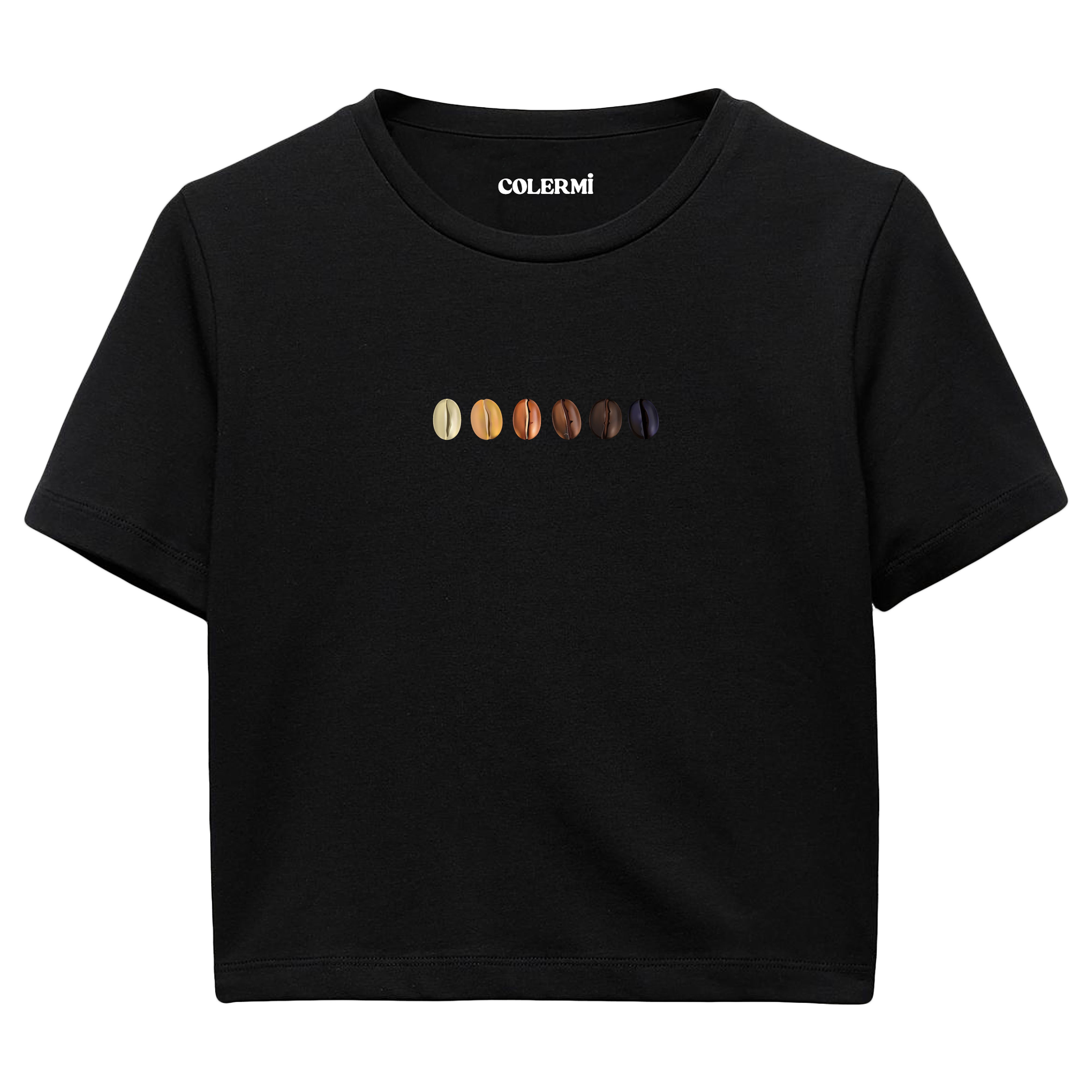 Crop T-Shirt - Kahve Tonları