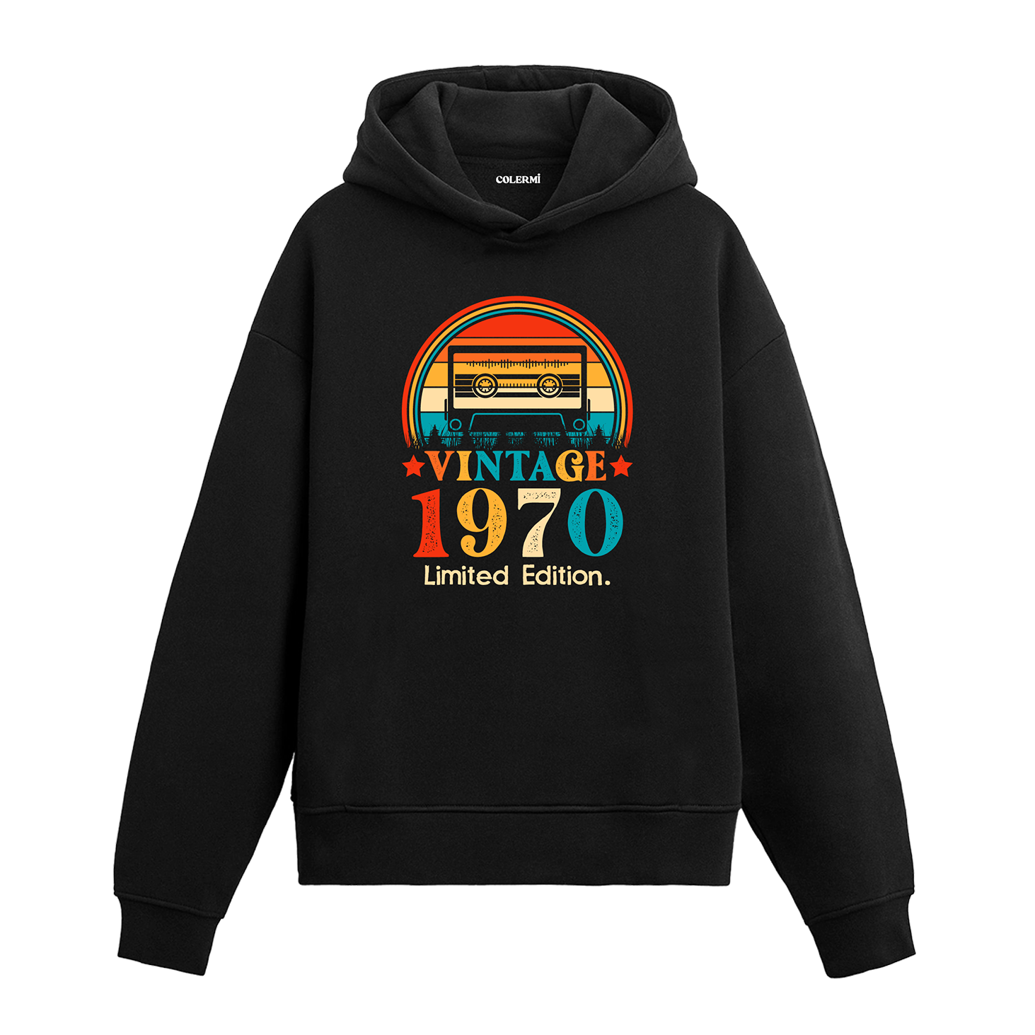 Mixtape Vintage Hoodie 1970 Retro Kapşonlu