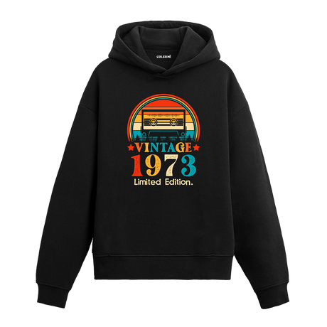 Mixtape Vintage Kapşonlu Hoodie 1973 Retro Tasarım