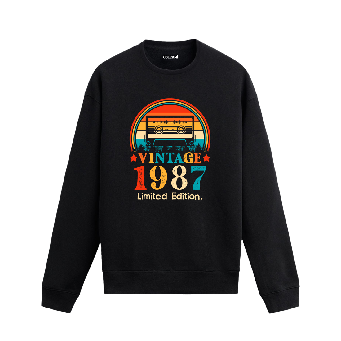 Mixtape Vintage Sweatshirt 1987 Tarihli Tasarım