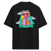 Monster Party %100 Pamuk Oversize Unisex Tişört