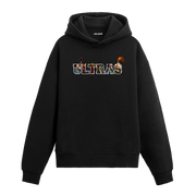 Siyah Ultras yazılı baskılı hoodie, %100 pamuk, unisex, tribün ruhu hoodie