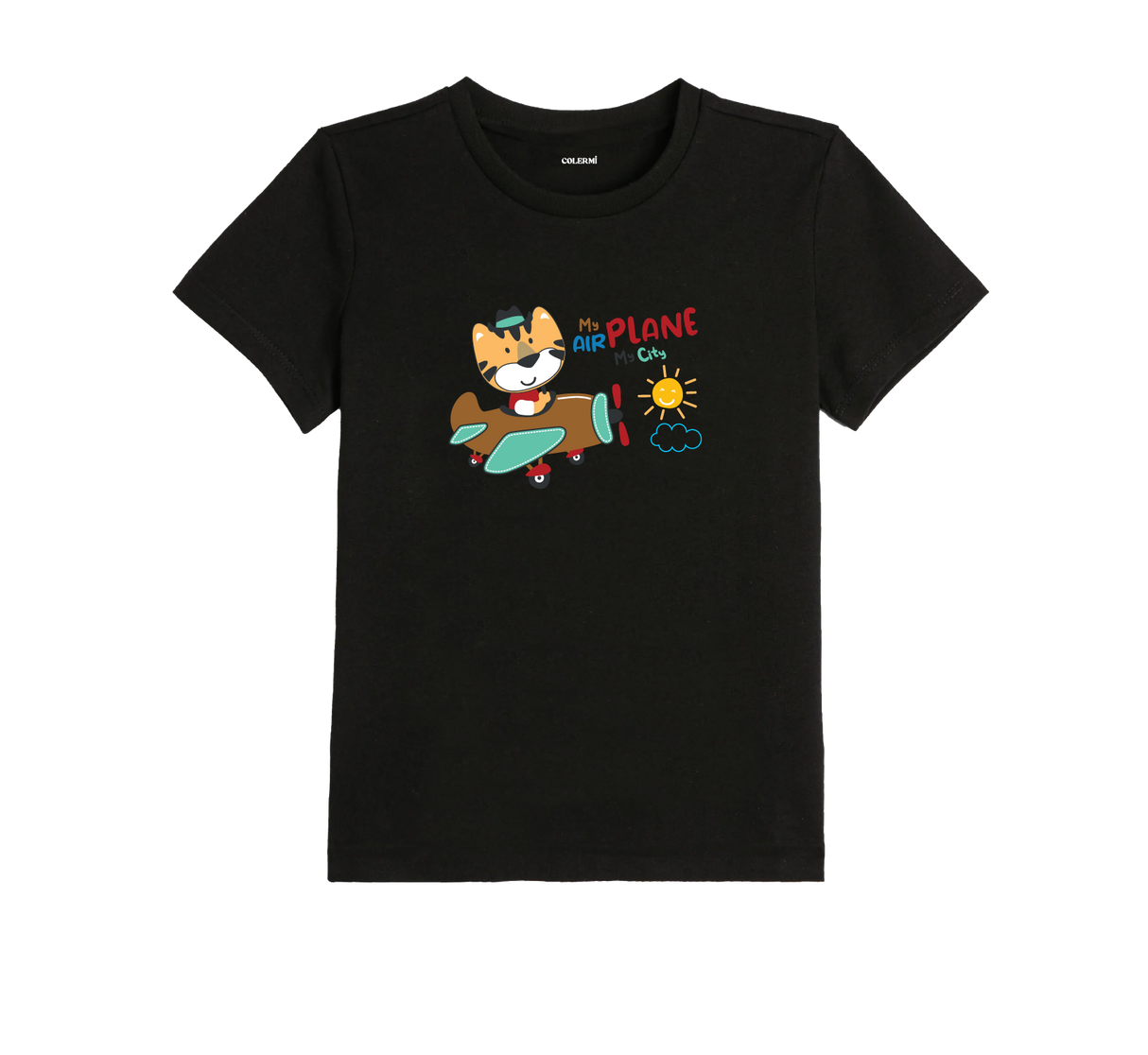 Pilot Kedi Çocuk T-Shirt