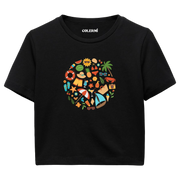 Crop T-Shirt - Neşeli Yaz Tatili