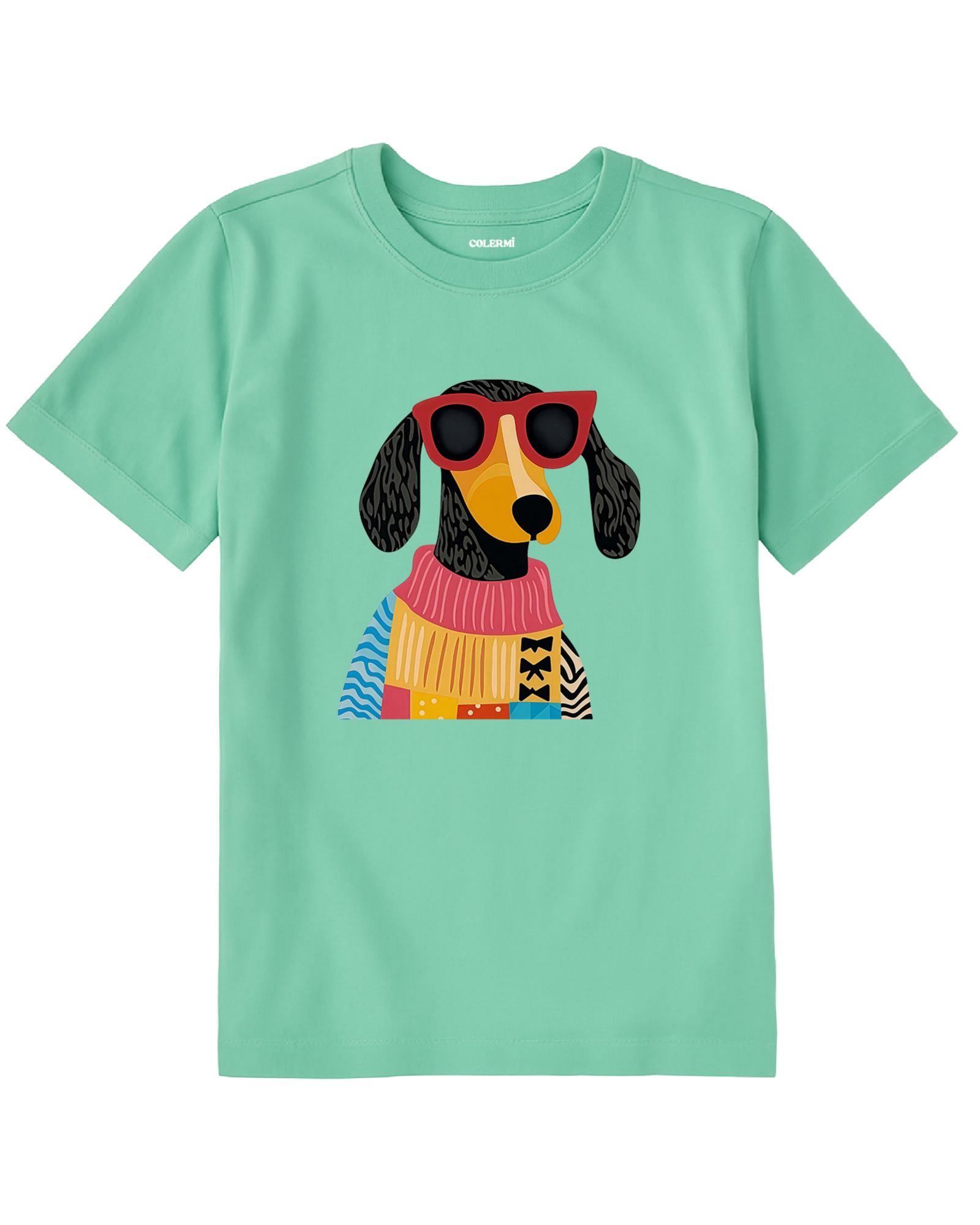 Çocuk Tişört – Gözlüklü Köpek Tasarımı görsel 9 | Colermi