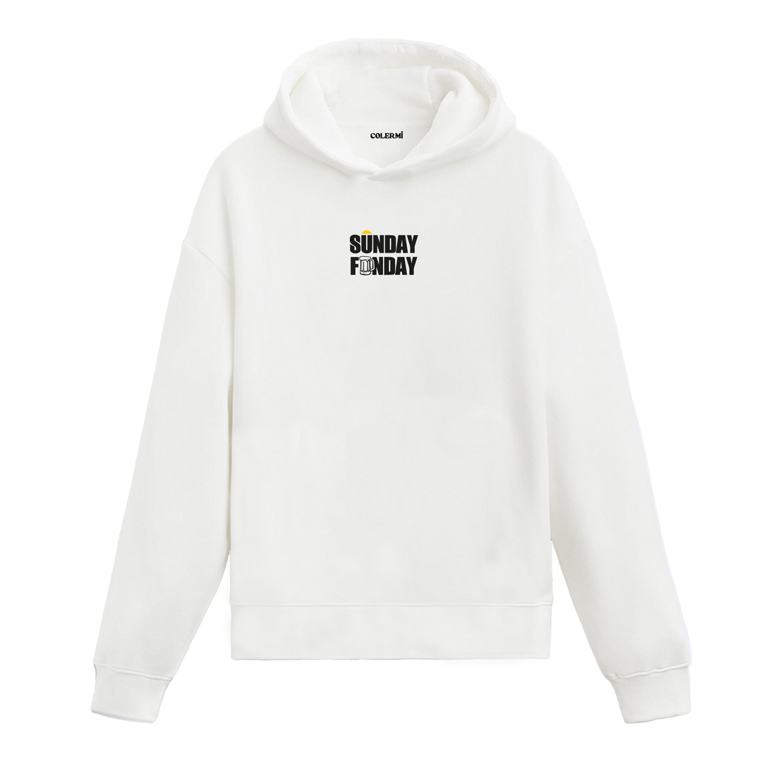 Sunday Funday Graphic Hoodie - Weekend Vibes, Relaxed Design
