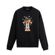 Money Bear Ayıcık Baskılı Sweatshirt, para temalı eğlenceli tasarımı ve %100 pamuklu kumaşı ile rahat ve özgün bir stil sunuyor.