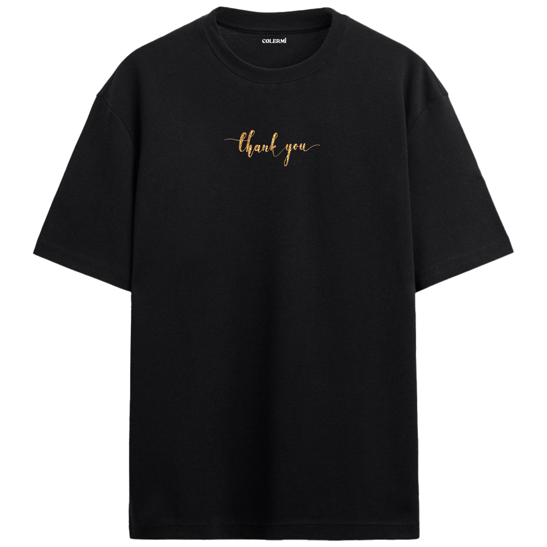 “thank you” yazılı minimal tasarımlı oversize tişört, zarif tipografi ve rahat kesimiyle şık bir görünüm sunar.