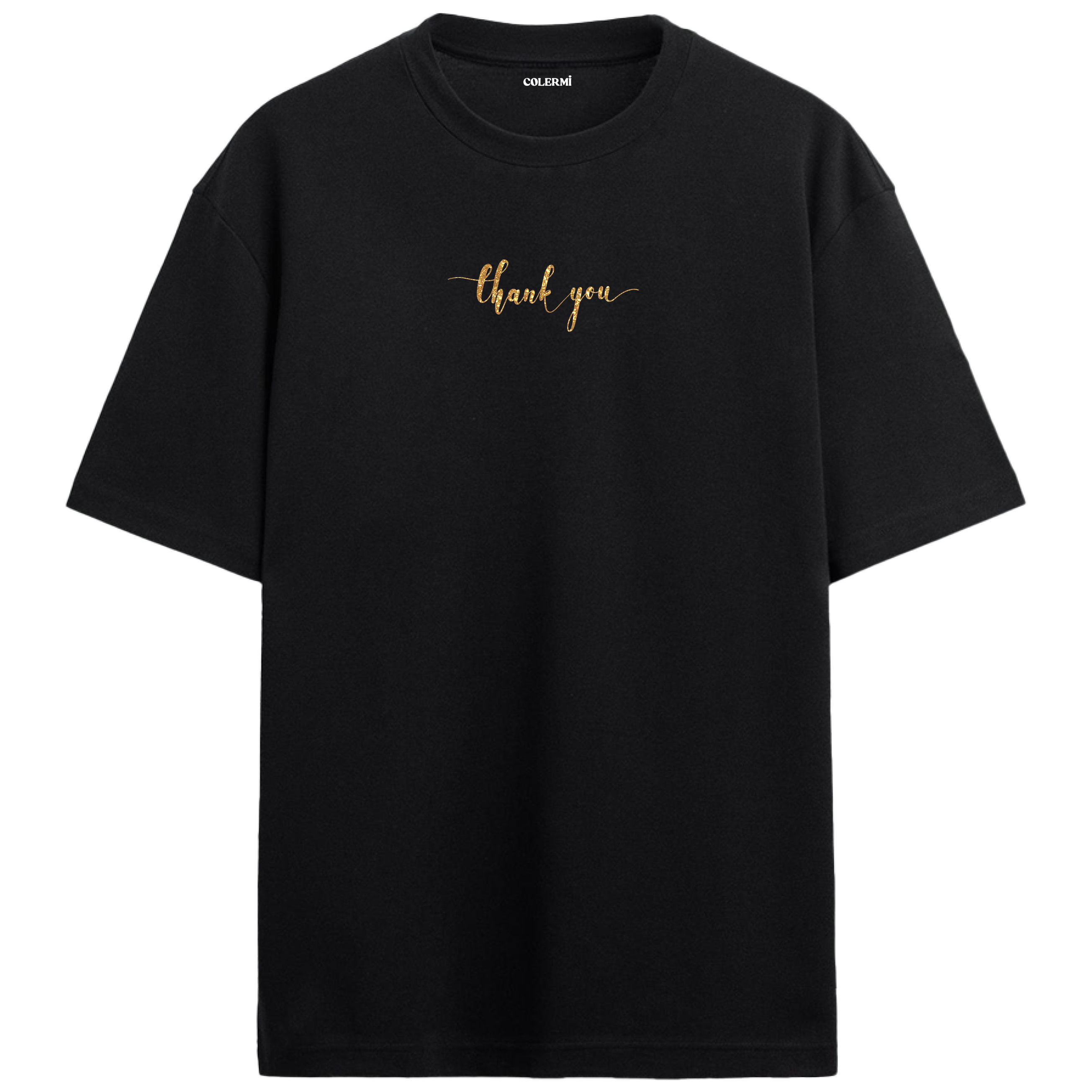 “thank you” yazılı minimal tasarımlı oversize tişört, zarif tipografi ve rahat kesimiyle şık bir görünüm sunar.