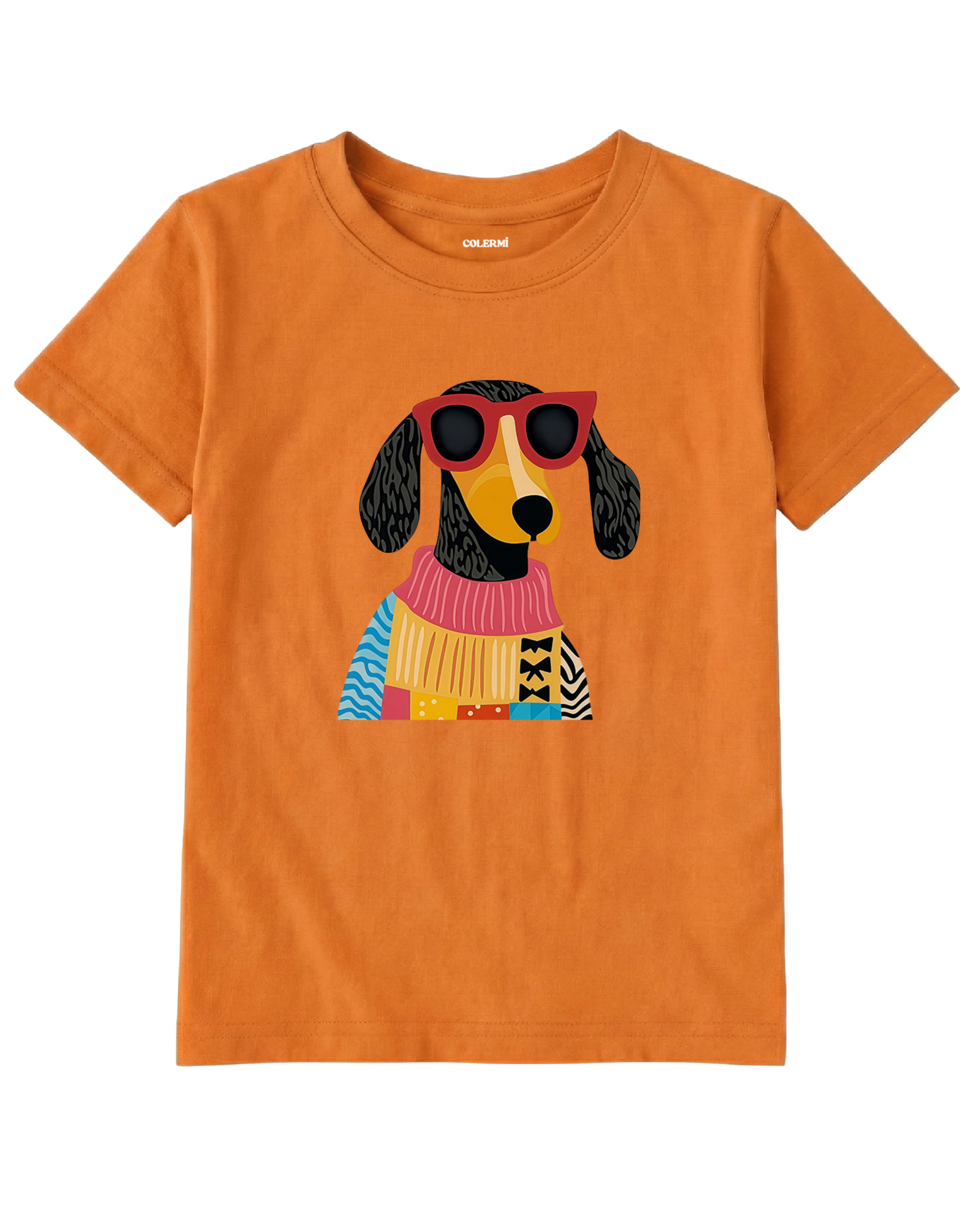 Çocuk Tişört – Gözlüklü Köpek Tasarımı görsel 11 | Colermi