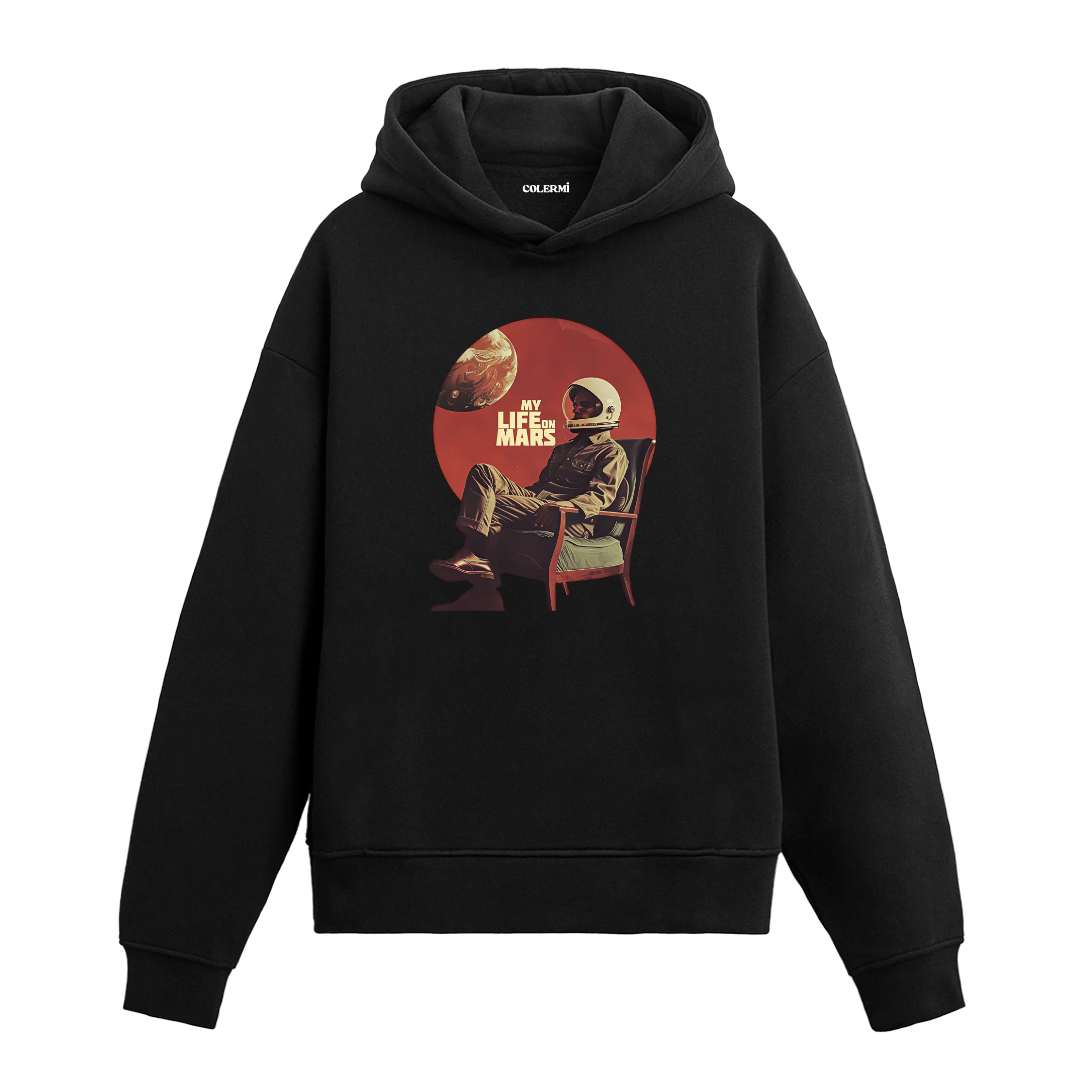Astronot Tasarımlı Hoodie