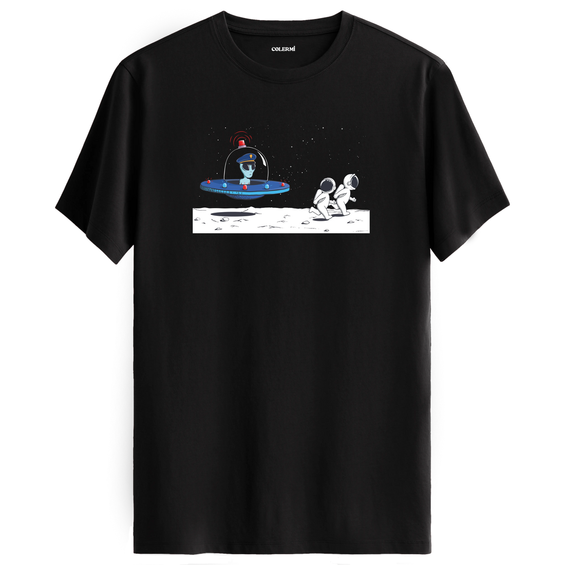 Astronot ve UFO Tişört