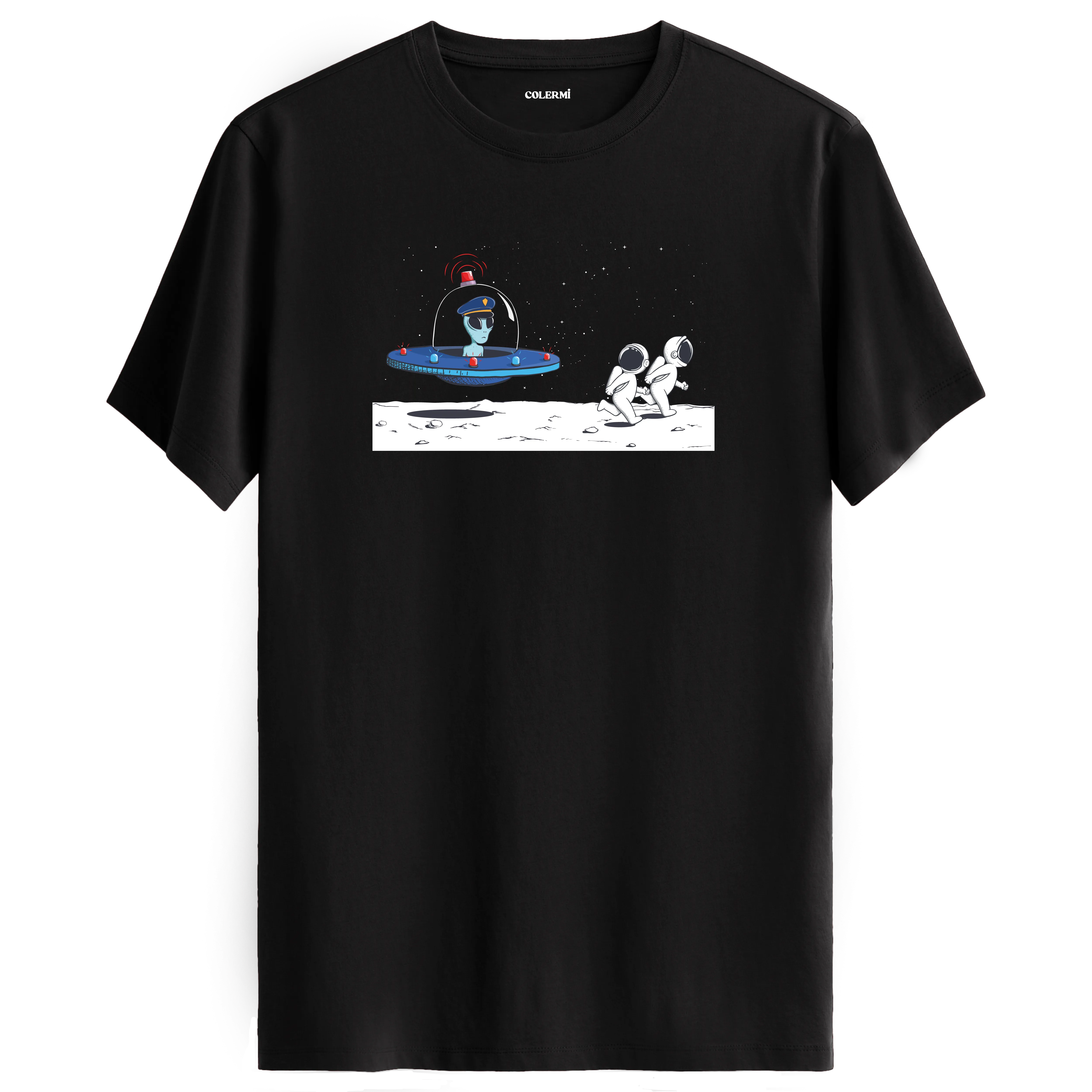 Astronot ve UFO Tişört