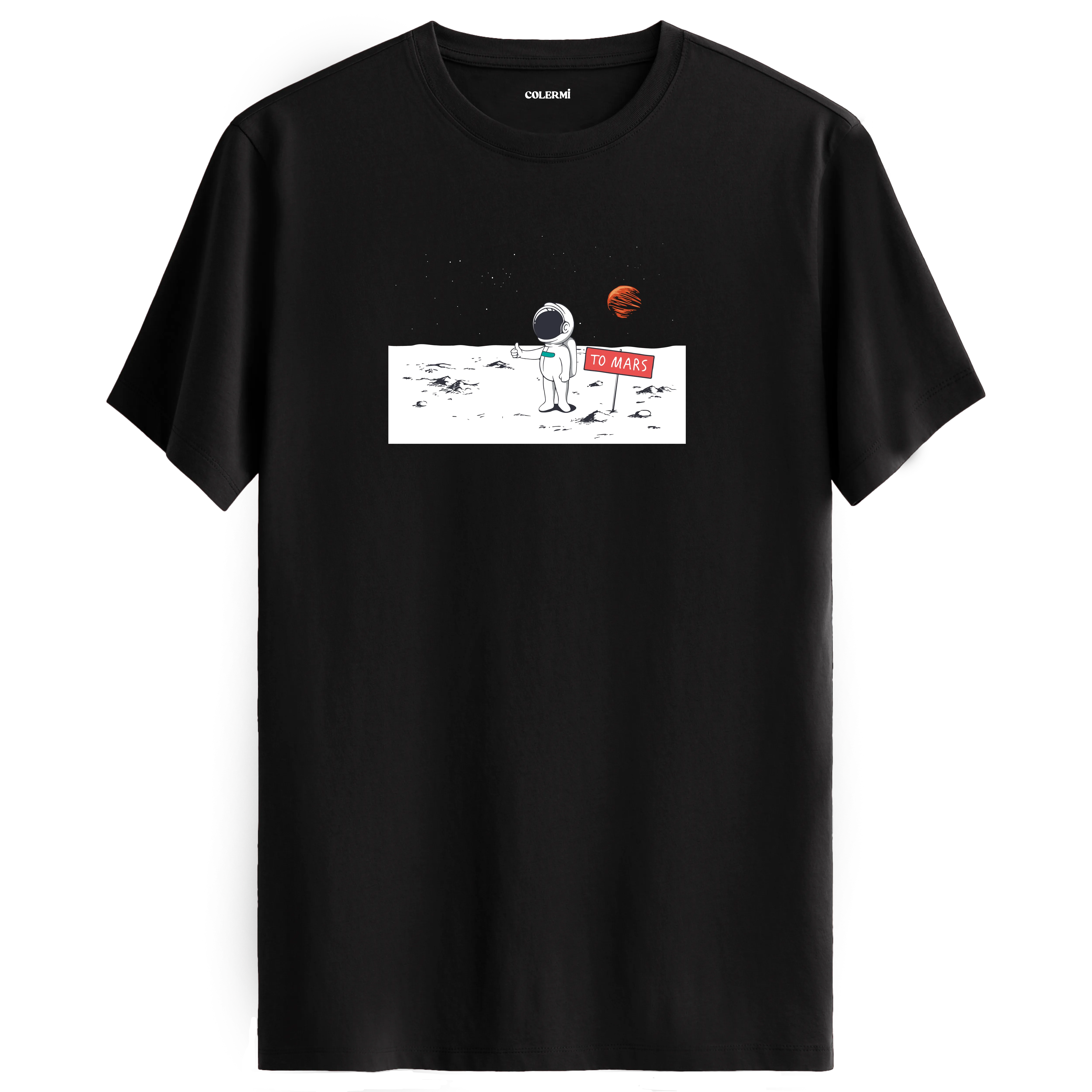 Astronot Mars Yolu Tişört