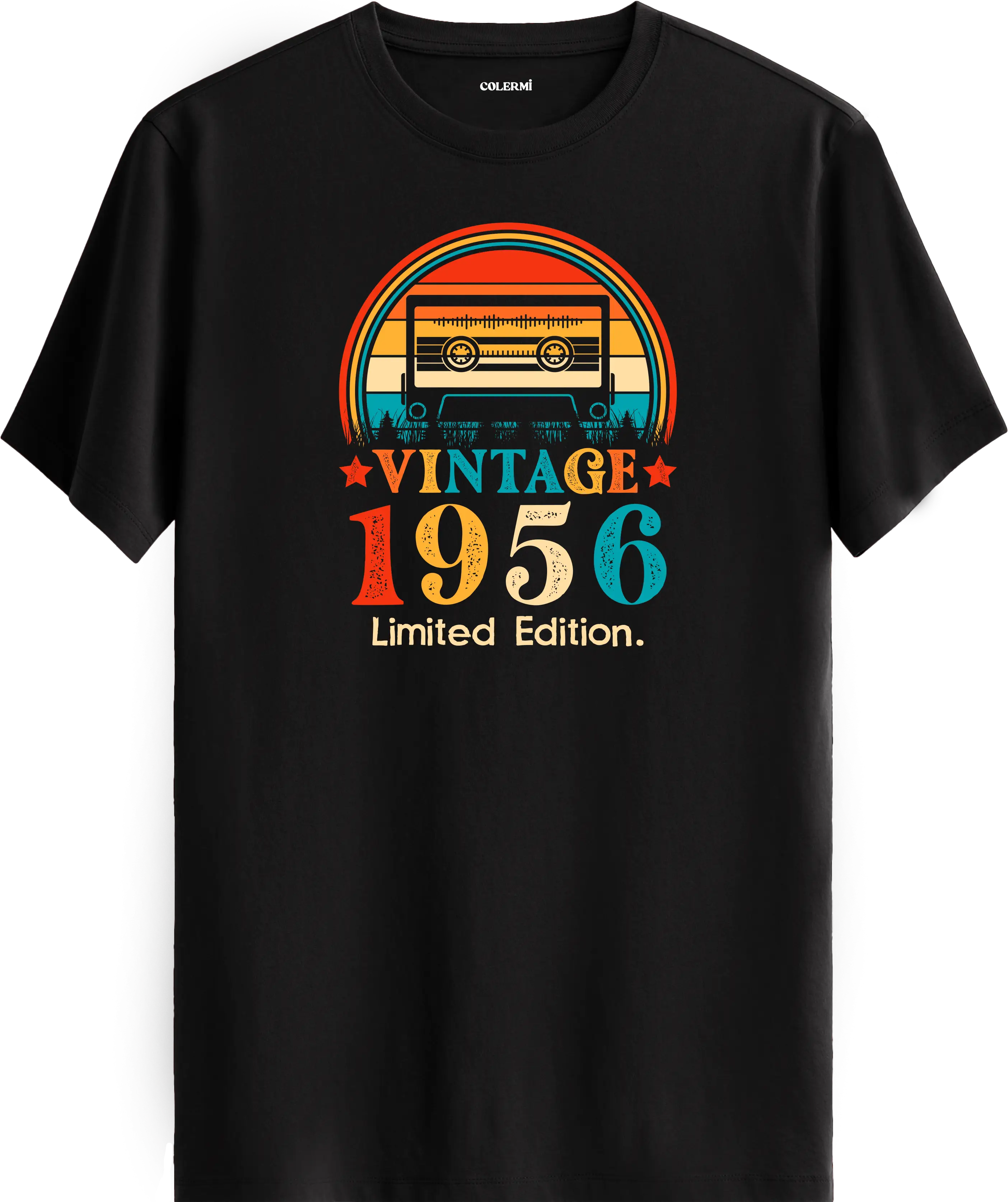 Vintage Tişört – 1956 Mixtape Kaset Tasarımı | Colermi