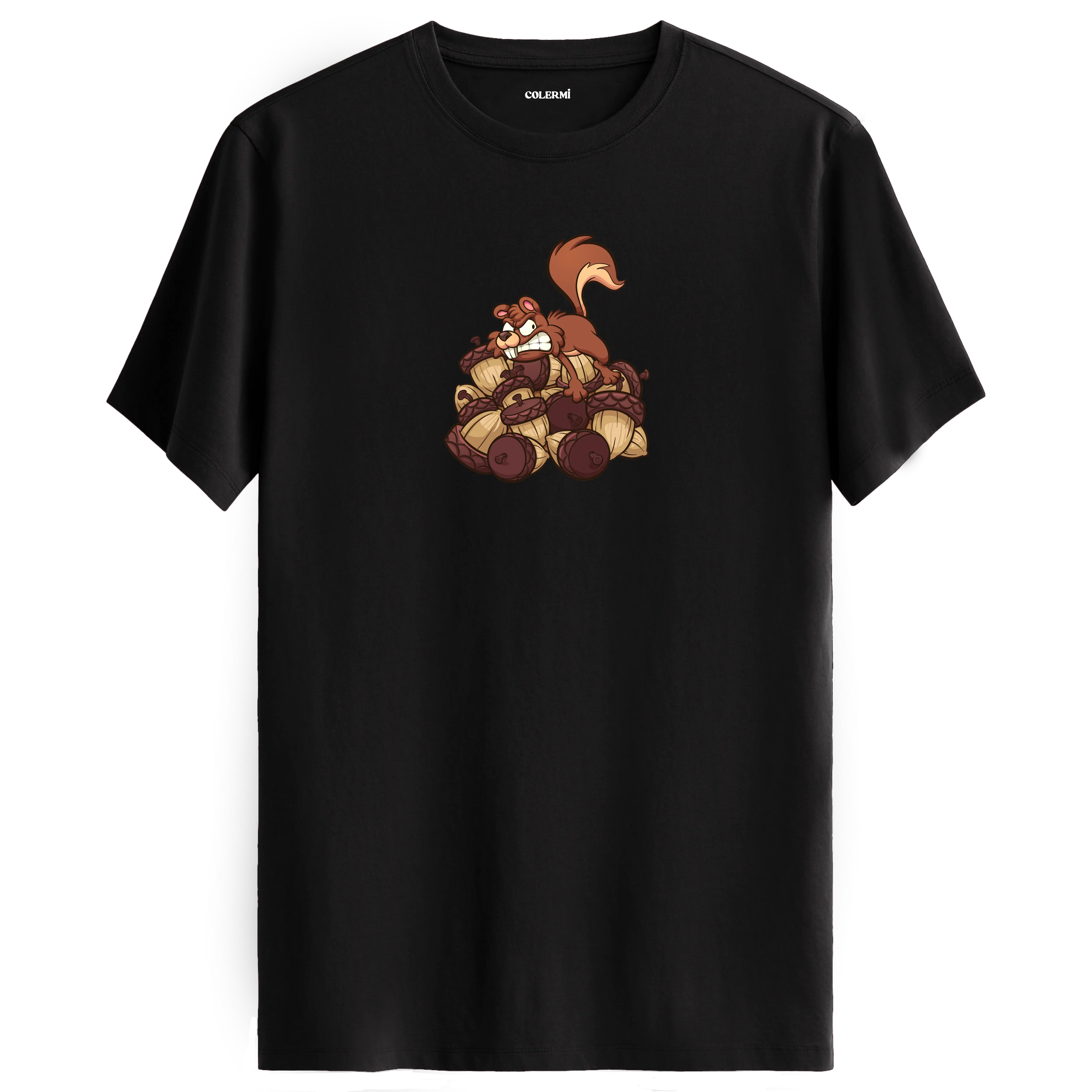 Nut Hoarder Squirrel Crew Neck T-Shirt