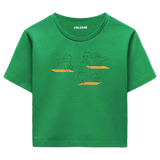 Yoga Crop T-Shirt - Sevimli Kedinin Yoga Zamanı