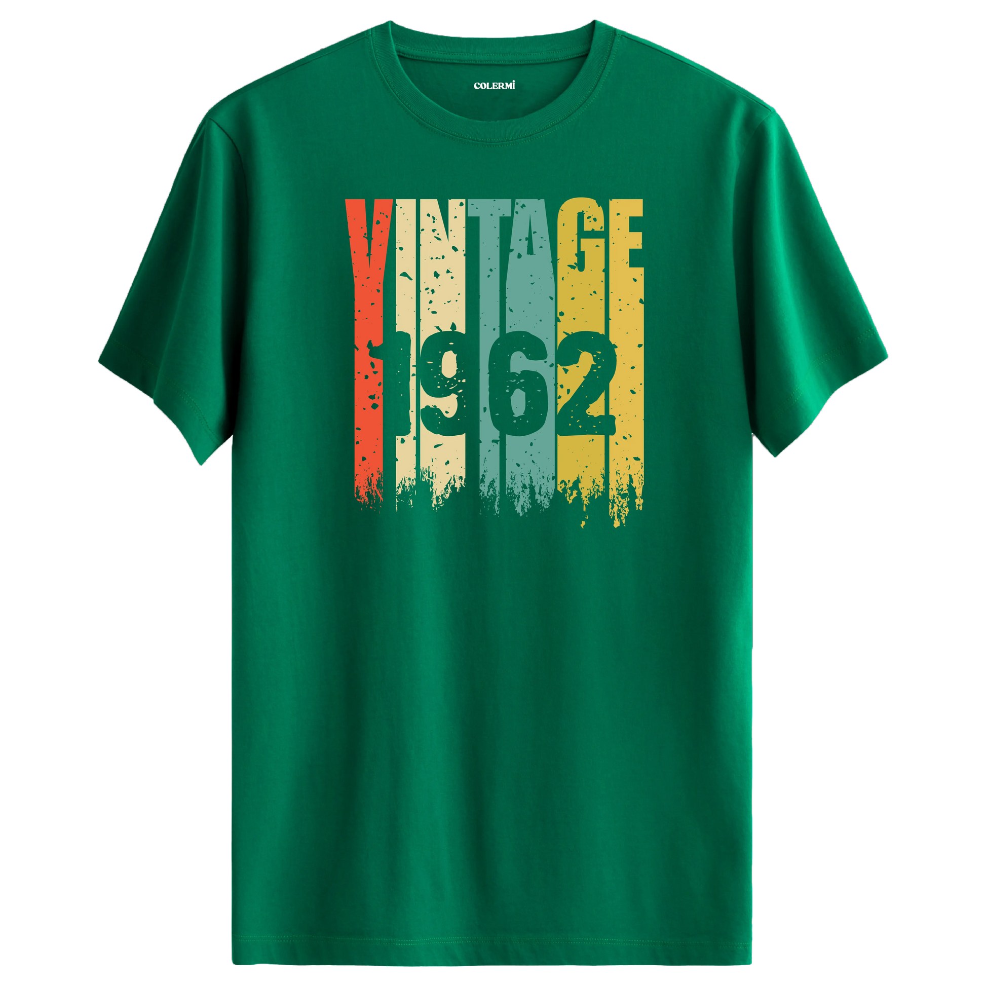 1962 retro tasarımlı vintage t-shirt, nostalji severler için.